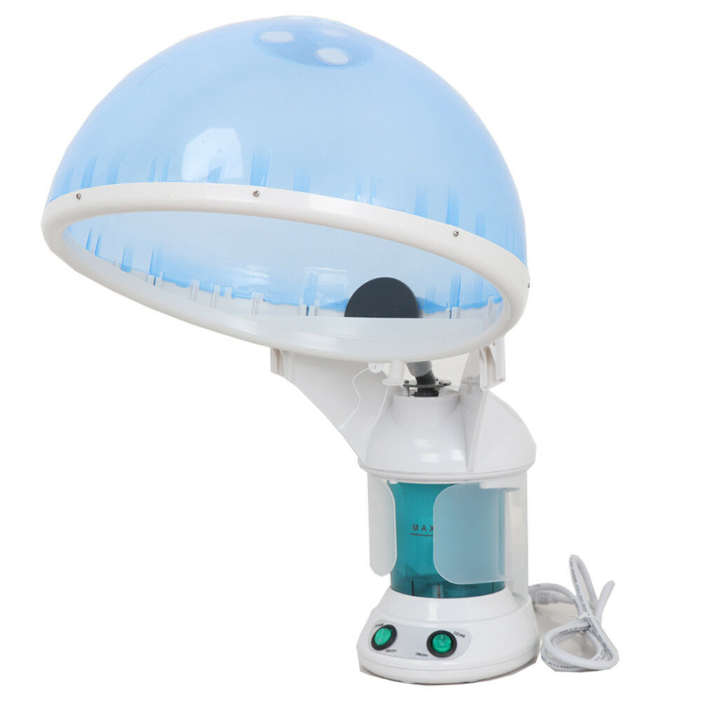 Ozone Blue Hair And Facial Steamer W/ Bonnet Hood Attachment, Hair Therapy
