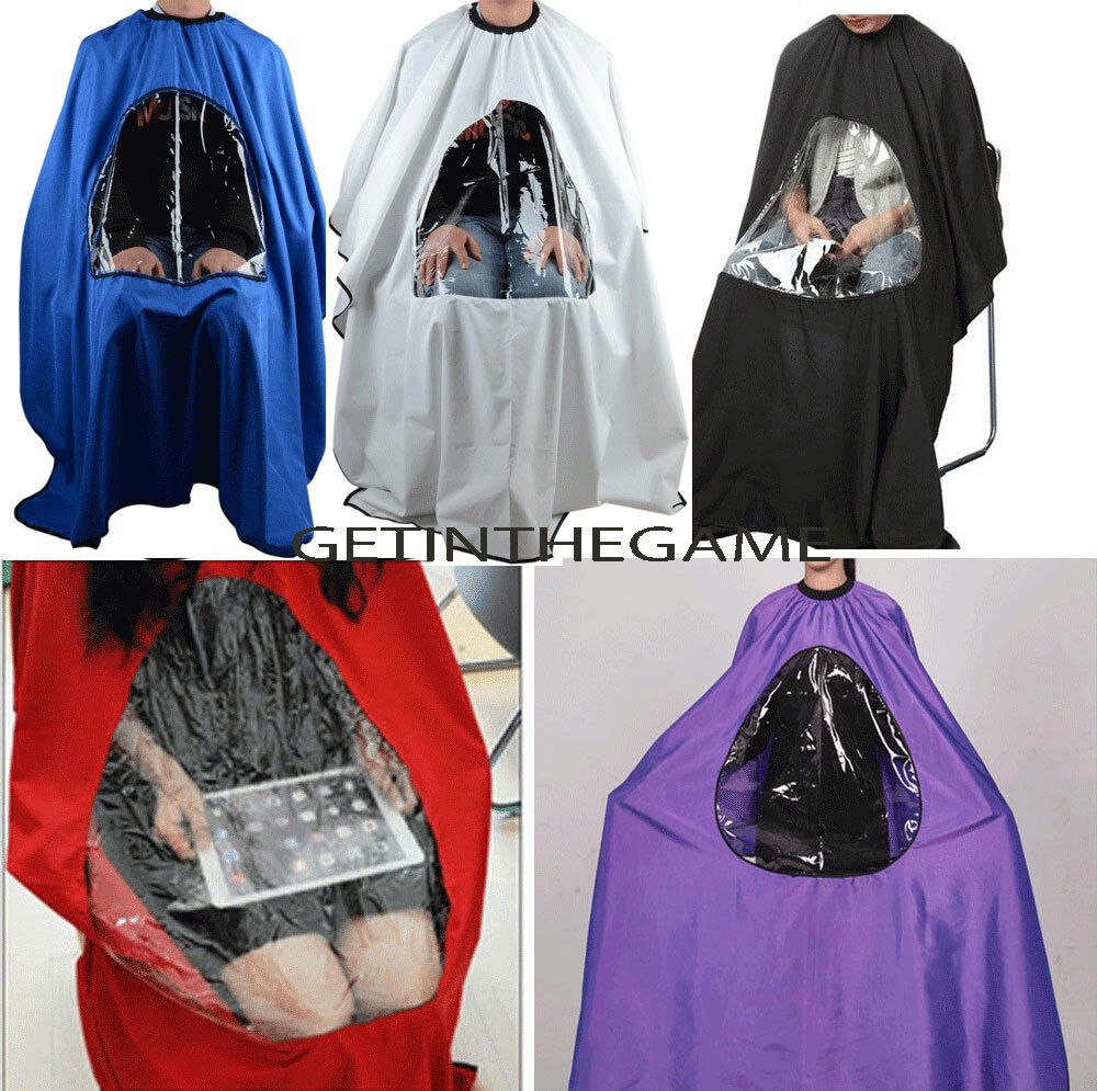 Hair Cutting Cape Salon Hairdressing Hairdresser Viewing Window Barber Cloth