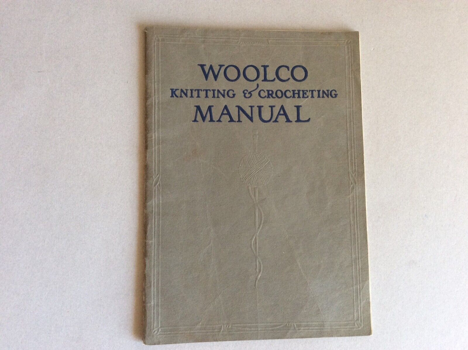 Vintage 1917 Woolco Knitting & Crocheting Manual Instructions Book Pb Vg