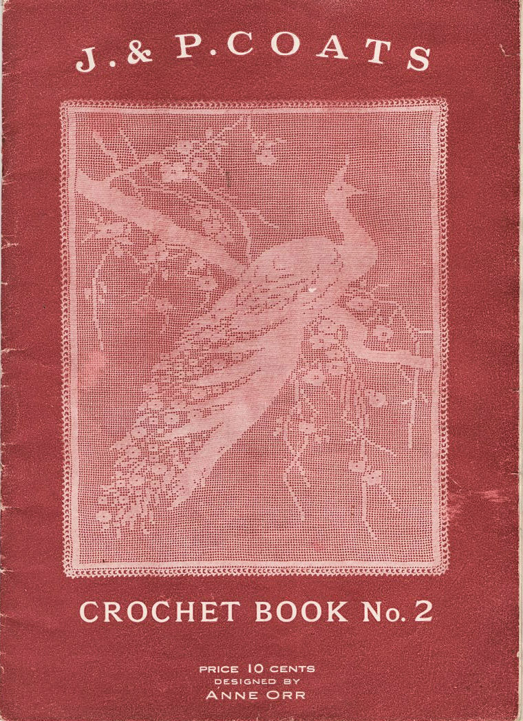 1917 J & P Coats Book On General Crochet Work No. 2 Instructions Photos 32p.