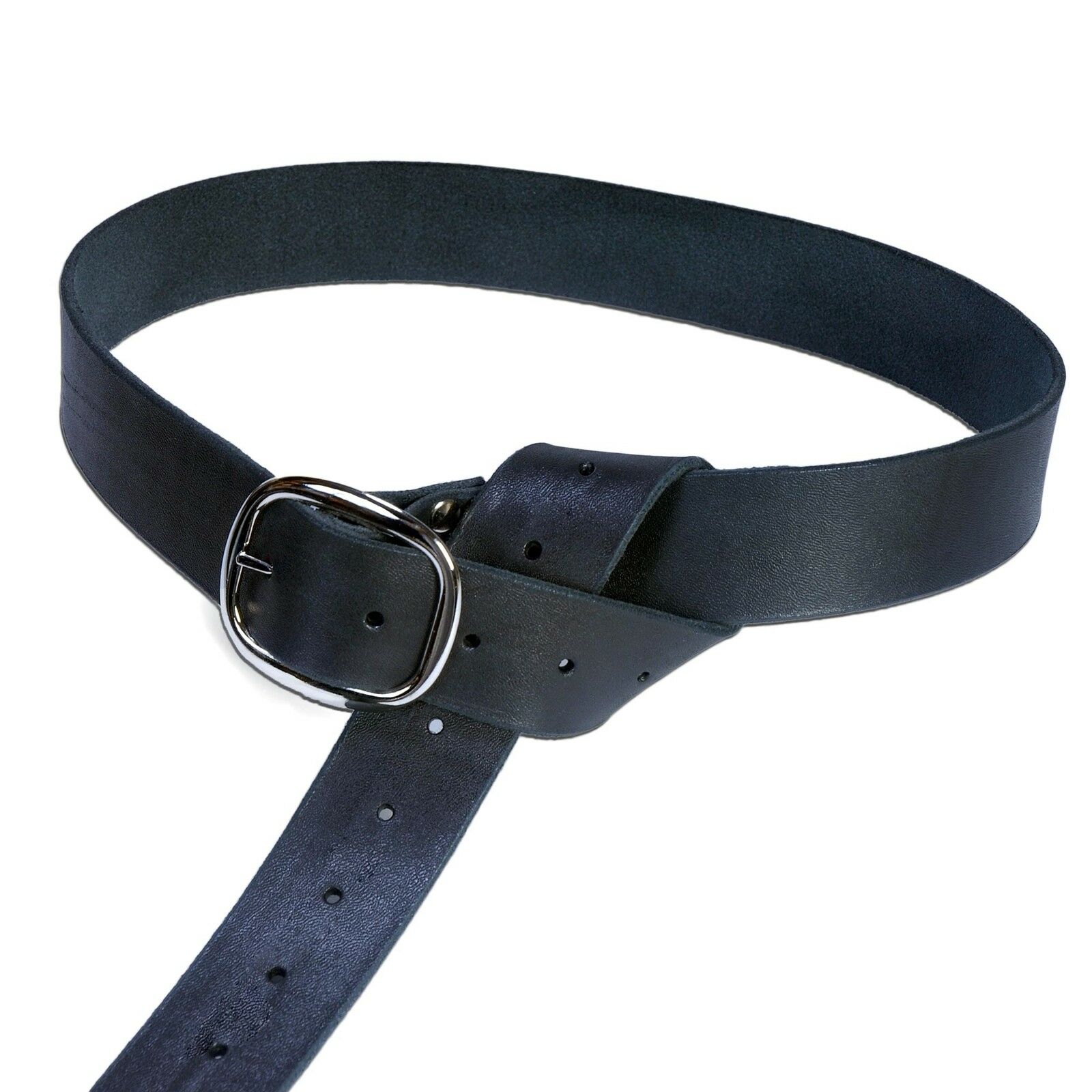 Medieval Buckle Belt From Quality Leather With Steel Buckle 72" Long