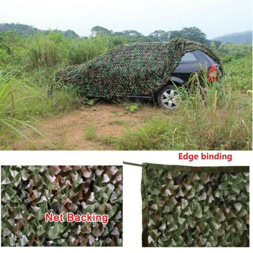 Woodland Camouflage Netting Military Camo Hunting Cover Net Backing 10 X 16 Feet